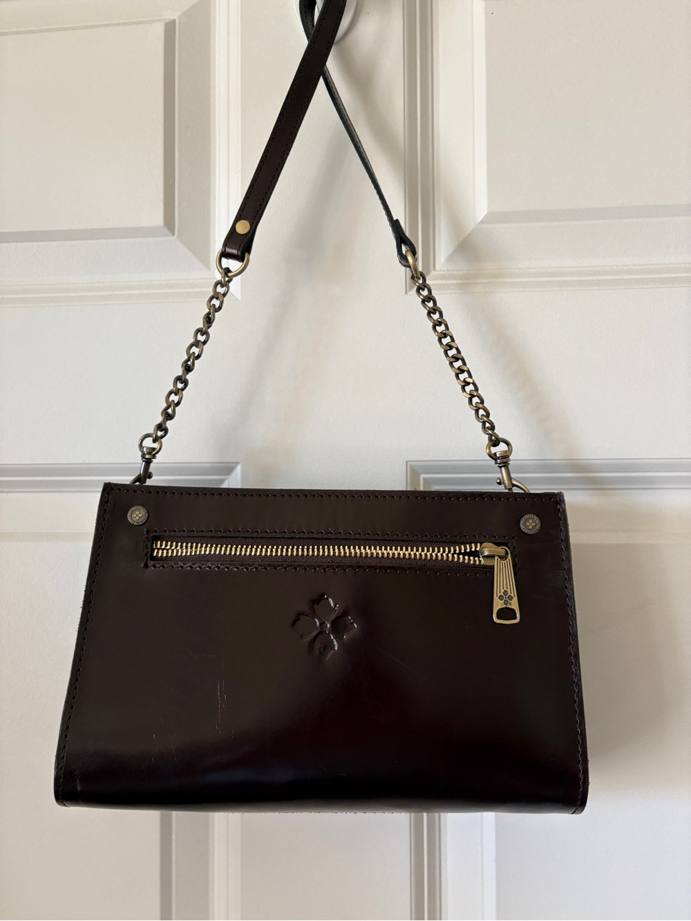 Patricia Nash Leopard Haircalf Shoulder Bag in Brown and Black Leopard Print - Picture 3 of 11